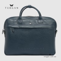 Сумка Портфель кожаная TERGAN 2897 для документов А4 и ноутбука LACIVERT FLOATER Т.Синий