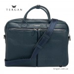 Сумка Портфель кожаная TERGAN 2897 для документов А4 и ноутбука  LACIVERT FLOATER Т.Синий Синий
