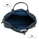 Сумка Портфель кожаная TERGAN 2897 для документов А4 и ноутбука  LACIVERT FLOATER Т.Синий Синий