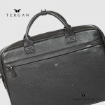 Сумка Портфель кожаная TERGAN 2897 для документов А4 и ноутбука  SIYAH FLOATER Черный