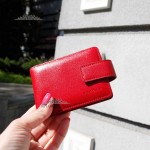 Визитница кожаная TERGAN 1512  для дисконтных карт и чужих визиток KIRMIZI RUSTIC Красный