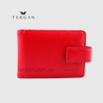 Визитница кожаная TERGAN 1512  для дисконтных карт и чужих визиток KIRMIZI RUSTIC Красный