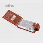 Визитница кожаная для дисконтных карт и чужих визиток TERGAN 1512  22TABA RUSTIC Коричневая 
