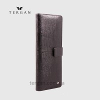 Визитница кожаная TERGAN 1514 для дисконтных карт и чужих визитокLazer Black