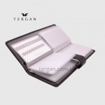 Визитница кожаная TERGAN 1514 для дисконтных карт и чужих визиток Lazer Black  Черный
