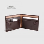 Маленький мужской кошелек TERGAN 1519  из натуральной кожи на магните KAHVE RUSTIC Коричневый