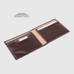Маленький мужской кошелек TERGAN 1519  из натуральной кожи на магните KAHVE RUSTIC Коричневый