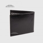 Маленький мужской кошелек TERGAN 1519  из натуральной кожи на магните   SIYAH RUSTIC Черный Черный