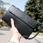 Клатч мужской Кожаный Стильный С ручкой сбоку и Металлической молнией TERGAN 21138 SIYAH ARSEL Черный Черный
