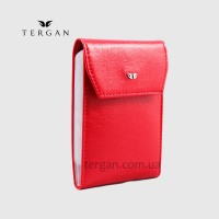 Визитница кожаная TERGAN 1193 KIRMIZI RUSTIC Красный