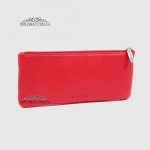 Ключница TERGAN 0157 Кожаная на молнии с двумя отделениями для ключей среднегоо размера  KIRMIZI LATIGO Красный/Розовый