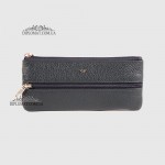 Ключница TERGAN 0157 Кожаная на молнии с двумя отделениями для ключей среднегоо размера  LACIVERT LATIGO Темно Синий Синий