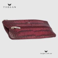 Ключница кожаная TERGAN 0157 BORDO CROCO Черный