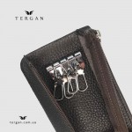 Ключница на два отделения TERGAN 0157  кожа FLOATER Коричневая