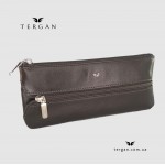 Кожаная ключница TERGAN 0157 KAHVE RUSTIC (коричневая, на молнии) 