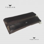 Кожаная ключница TERGAN 0157 KAHVE RUSTIC (коричневая, на молнии) 