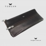 Кожаная ключница TERGAN 0157 KAHVE RUSTIC (коричневая, на молнии) 