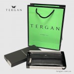 Ключница TERGAN 0157 Кожаная на молнии с двумя отделениями для ключей среднегоо размера  SIYAH RUSTIC Черный