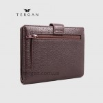 Обложка для автодокуменов и паспорта TERGAN 1558 с отделением для денег KAHVE ALLIGO Коричневый-Бежевый