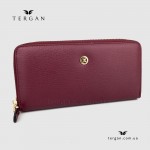 Кошелек на молнии TERGAN 5777 кожаный BORDO ARSEL Бордовый/Пурпурный
