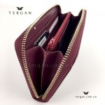 Кошелек на молнии TERGAN 5777 кожаный BORDO ARSEL Бордовый/Пурпурный