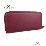 Кошелек на молнии TERGAN 5777 кожаный BORDO ARSEL Бордовый/Пурпурный