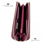 Кошелек на молнии TERGAN 5777 кожаный BORDO ARSEL Бордовый/Пурпурный