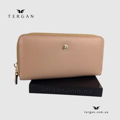 Кошелек на молнии TERGAN 5777 кожаныйNUDE ARSEL