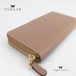 Кошелек на молнии TERGAN 5777 кожаный NUDE ARSEL Пудра Пудра