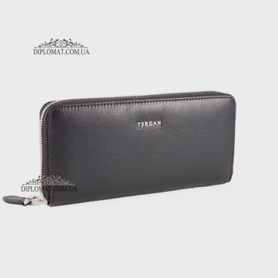 Кошелек на молнии TERGAN 5777 кожаныйSIYAH ARSEL