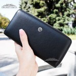 Кошелек на молнии из натуральной кожи TERGAN 5777   SIYAH ARSEL Черный