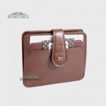 Картхолдер TERGAN 1531 На кнопке кожаный на 10 карт  KAHVE RUSTIC Коричневый