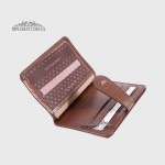 Картхолдер TERGAN 1531 На кнопке кожаный на 10 карт  KAHVE RUSTIC Коричневый