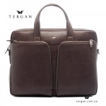 Сумка Портфель мужская кожаная TERGAN 21387 для документов А4 и ноутбука  KAHVE BUFFALO Коричневый