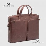 Сумка Портфель мужская кожаная TERGAN 21387 для документов А4 и ноутбука  22TABA BUFFALO Светло-коричневый