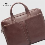 Сумка Портфель мужская кожаная TERGAN 21387 для документов А4 и ноутбука  22TABA BUFFALO Светло-коричневый