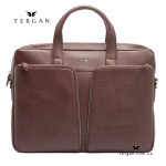 Сумка Портфель мужская кожаная TERGAN 21387 для документов А4 и ноутбука  22TABA BUFFALO Светло-коричневый