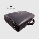 Портфель Кожаный TERGAN 2945 Мягкий Классический с кодовым замком SIYAH VEGETAL Черный Черный