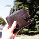 Портмоне Мужское TERGAN 1109  с хлястиком на кнопке  KAHVE RUSTIC Коричневый Коричневый