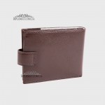 Портмоне Мужское TERGAN 1109  с хлястиком на кнопке  KAHVE RUSTIC Коричневый Коричневый