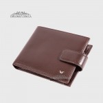 Портмоне Мужское TERGAN 1109  с хлястиком на кнопке  KAHVE RUSTIC Коричневый Коричневый