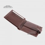 Портмоне Мужское TERGAN 1109  с хлястиком на кнопке  KAHVE RUSTIC Коричневый Коричневый