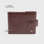 Портмоне Мужское TERGAN 1109  с хлястиком на кнопке  KAHVE RUSTIC Коричневый Коричневый