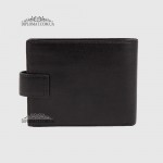 Портмоне Мужское TERGAN 1109 Закрывается хлястиком на кнопке С монетницей  SIYAH  RUSTIC Черный