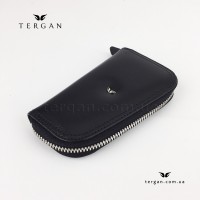 Ключница TERGAN 090 Кожаная на металлической молнииSIYAH VEGETAL Черный