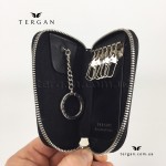 Ключница TERGAN 090 Кожаная на металлической молнии SIYAH VEGETAL Черный