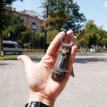 Брелок кожаный для ключей TERGAN 0243  KUM RUSTIC Кофе с молоком