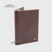 Обложка для паспорта TERGAN 1200 кожанаяKAHVE RUSTIC Коричневый