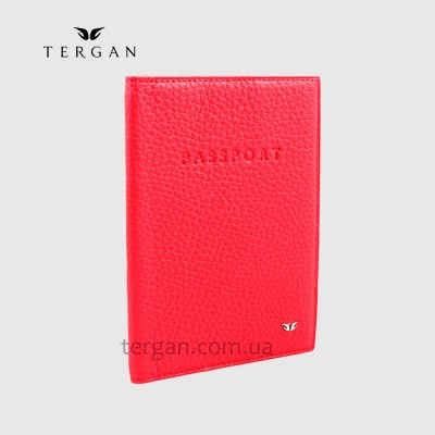 Обложка для паспорта TERGAN 1200 кожанаяKIRMIZI FLOATER Красный