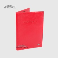 Обложка для паспорта TERGAN 1200 кожанаяKIRMIZI RUSTIC Красный